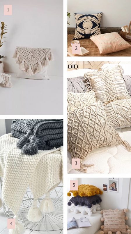 100 boho dodatków do domu z Aliexpress